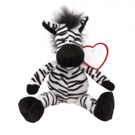  Zebra de Plus, inaltime 30 cm, Kidonero, Colectia "Micul meu prieten", JPK026, poliester, negru, alb
