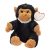 Maimuta de Plus, inaltime 18 cm, Kidonero, Colectia "Micul meu prieten", JPK013, poliester, negru