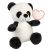 Ursulet Panda de Plus, inaltime 20 cm, Kidonero, Colectia "Micul meu prieten", 20FEB0115, Poliester, Alb, Negru