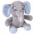 Elefant de plus, Everestus, 42FEB231106, 25 cm, Poliester, Albastru, Gri