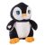 Pinguin de plus, Everestus, 42FEB231117, 60 cm, Poliester, Alb, Negru