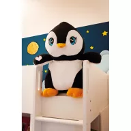   Pinguin de plus, Everestus, 42FEB231117, 60 cm, Poliester, Alb, Negru