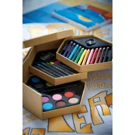   Set de colorat 39 piese, Everestus, 20IAN1000, Maro, Hartie, Ceara, Lemn