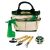 Set de gradinarit, verde si bej, Everestus, GR01BC, poliester, metal, lemn, plastic