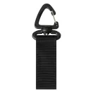 Curea cu velcro si catarama triunghiulara, Everestus, 2610E18157, 11x2.5x0.7 cm, Poliester, Plastic, Fier, Negru
