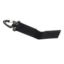 Curea cu velcro si catarama triunghiulara, Everestus, 2610E18157, 11x2.5x0.7 cm, Poliester, Plastic, Fier, Negru
