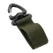 Curea cu velcro si catarama triunghiulara, Everestus, 2610E18158, 11x2.5x0.7 cm, Poliester, Plastic, Fier, Verde