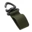 Curea cu velcro si catarama triunghiulara, Everestus, 2610E18158, 11x2.5x0.7 cm, Poliester, Plastic, Fier, Verde