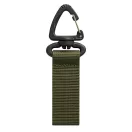 Curea cu velcro si catarama triunghiulara, Everestus, 2610E18158, 11x2.5x0.7 cm, Poliester, Plastic, Fier, Verde