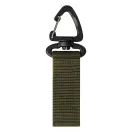 Curea cu velcro si catarama triunghiulara, Everestus, 2610E18158, 11x2.5x0.7 cm, Poliester, Plastic, Fier, Verde