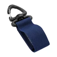   Curea cu velcro si catarama triunghiulara, Everestus, 2610E18159, 11x2.5x0.7 cm, Poliester, Plastic, Fier, Albastru