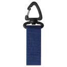 Curea cu velcro si catarama triunghiulara, Everestus, 2610E18159, 11x2.5x0.7 cm, Poliester, Plastic, Fier, Albastru