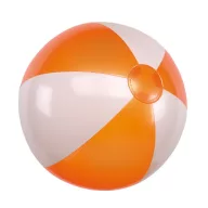   Minge de plaja gonflabila, Everestus, EGB001, pvc, alb, portocaliu