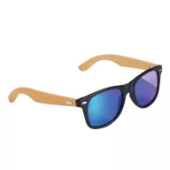   Ochelari de soare, UV400, Everestus, 2601E12593, Bambus, Plastic, Albastru