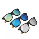 Ochelari de soare, UV400, Everestus, 2601E12593, Bambus, Plastic, Albastru