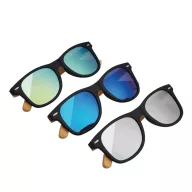   Ochelari de soare, UV400, Everestus, 2601E12593, Bambus, Plastic, Albastru