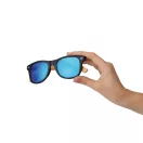 Ochelari de soare, UV400, Everestus, 2601E12593, Bambus, Plastic, Albastru