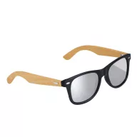  Ochelari de soare, UV400, Everestus, 2601E12594, Bambus, Plastic, Argintiu