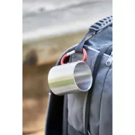   Cana cu carabina 220 ml, perete dublu, Everestus, 20FEB0144, Aluminiu, Argintiu, Rosu