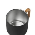 Cana 350 ml, 2502E16467, Everestus, Ø8.5 x 8 cm, Otel, Negru