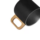 Cana 350 ml, 2502E16467, Everestus, Ø8.5 x 8 cm, Otel, Negru
