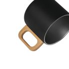 Cana 350 ml, 2502E16467, Everestus, Ø8.5 x 8 cm, Otel, Negru