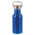 Sticla sport pentru apa, 21MAR1849, 500 ml, Ø 7.3x19 cm, Everestus, Aluminiu, Otel, Bambus, Albastru
