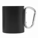 Cana 300 ml, 2401E14307, Everestus, Ø7.5x9 cm, Otel, Aluminiu, Negru