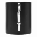 Cana 300 ml, 2401E14307, Everestus, Ø7.5x9 cm, Otel, Aluminiu, Negru