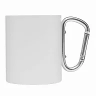   Cana 300 ml, 2401E14308, Everestus, Ø7.5x9 cm, Otel, Aluminiu, Alb