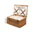 Cos pentru picnic, 4 persoane, maro, albastru, bej, Everestus, CP05MK, lemn