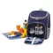 Rucsac picnic, 2 persoane, accesorii incluse, albastru gri, Everestus, CP12OE, poliester