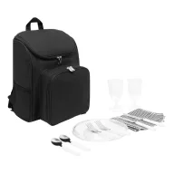   Rucsac picnic, 2 persoane, accesorii incluse, negru, Everestus, CP13OE, poliester