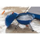 Gratar cu 2 guri de aerisiere, corp metalic, albastru, Everestus, GG09CT, lemn, carbon otel