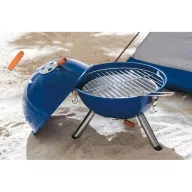   Gratar cu 2 guri de aerisiere, corp metalic, albastru, Everestus, GG09CT, lemn, carbon otel