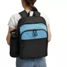 Rucsac picnic pentru 4 persoane, 2410E23208, Everestus, 43 x 37 x 19 cm, Poliester, Negru, Turcoaz