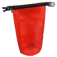   Geanta de plaja din material impermeabil, Everestus, EGP0616, poliester, plastic, polipropilena, rosu