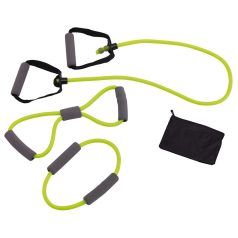 Benzi fitness, negru, verde, Everestus, AF02SS, plastic, tpr