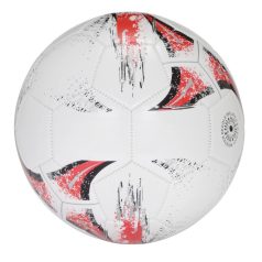   Minge de fotbal cu 32 segmente, marime 5, Everestus, KAD03, pvc, alb, rosu