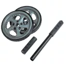 AB Trainer, Everestus, 21OCT0867, Ø18.5 x 26 cm, Plastic, Polipropilena, Otel, Negru, Gri