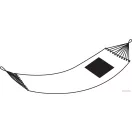 Hamac 200x80cm, greutate sustinuta de maxim 100 kg, Everestus, 20IAN2588, Bej, Bumbac, Poliester