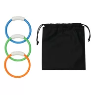   Inele de scufundare, 2502E15031, Everestus, Ø14 cm, ABS, Albastru, Portocaliu, Verde