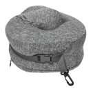 Perna de calatorie, Everestus, 2601E12608, 28x22x10 cm, Poliester, Plastic, Gri