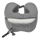 Perna de calatorie, Everestus, 2601E12608, 28x22x10 cm, Poliester, Plastic, Gri