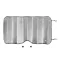 Parasolar auto, 2502E14187, Everestus, 128 x 59.5 x 0.3 cm, Aluminiu, Argintiu