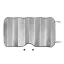 Parasolar auto, 2502E14187, Everestus, 128 x 59.5 x 0.3 cm, Aluminiu, Argintiu