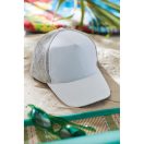 Sapca baseball in 5 panouri UP TO DATE, alb gri