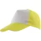 Sapca in 5 panouri SHINY, galben alb