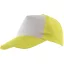 Sapca in 5 panouri SHINY, galben alb