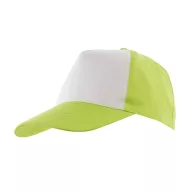 Sapca in 5 panouri SHINY, verde alb